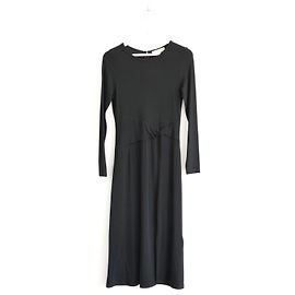 Michael Kors Viskosemischung Kleid Schwarz Schwarz
