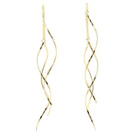 Autre Marque Pendientes colgantes de oro amarillo de 18K Dorado