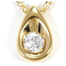 Autre Marque 18K Gelbgold-Halskette mit Diamant Golden