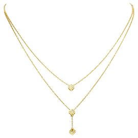 Autre Marque Collier en or jaune 18K avec diamant Doré