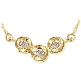 Autre Marque Collar de oro amarillo de 18K y diamantes Dorado