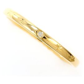 Autre Marque Anillo alianza de oro amarillo 18K con diamante Dorado