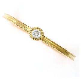 Autre Marque Anillo alianza en oro amarillo 18K con diamante Dorado