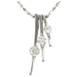 Autre Marque Halskette aus 18K Weißgold und Diamanten Golden