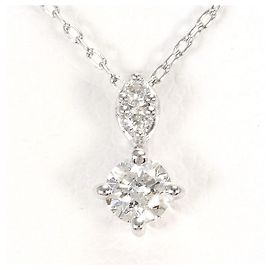 Autre Marque Collana in oro bianco 18K con diamante D'oro