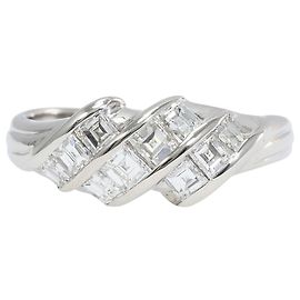 Autre Marque Bague alliance en platine PT900 avec diamant Autre