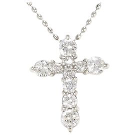 Autre Marque Colar de platina com diamante Outro