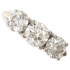 Autre Marque Platin-Bandring mit Diamant Andere
