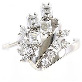 Autre Marque Anillo alianza de platino y diamantes Otro