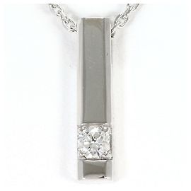 Autre Marque Collar de oro blanco de 18K y diamantes Dorado
