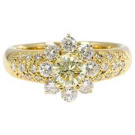 Autre Marque Bandring aus 18K Gelbgold mit Diamant Golden