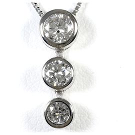 Autre Marque Platin-Diamant-Halskette Andere