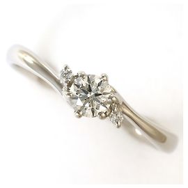 Autre Marque Platin-Ehering mit Diamant Andere