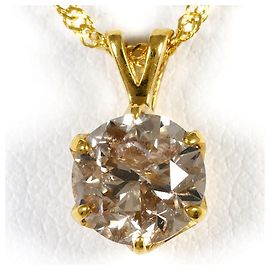 Autre Marque Collana in oro giallo 24K con diamante brown Marrone D'oro
