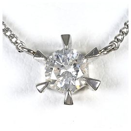 Autre Marque PT Platinum 850 Necklace with Diamond Other