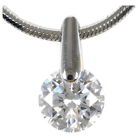 Autre Marque Platinum Necklace with Diamond Other