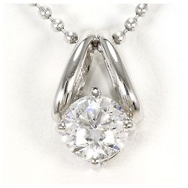 Autre Marque PT900 Platinum Necklace with Diamond Other
