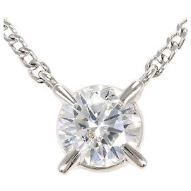 Autre Marque Platinum Necklace with Diamond Other