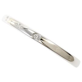 Autre Marque Elegant 18K White Gold Diamond Band Ring Golden