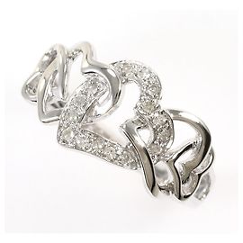 Autre Marque Ehering aus 18K Weißgold mit Diamant Golden