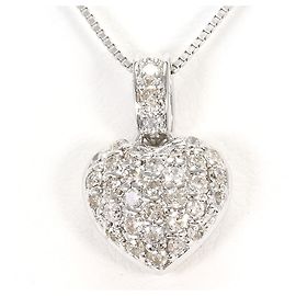 Autre Marque 18K White Gold Diamond Necklace Golden