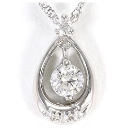 Autre Marque 18K White Gold Diamond Necklace Golden
