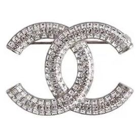 Chanel Brosche Silber Silber