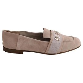 Mocassins Max Mara Claire bege camurça Bege