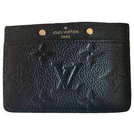 Louis Vuitton Monogram Empreinte Kartenetui Schwarz