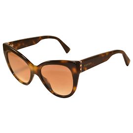 Occhiali da sole Gucci GG0460/S a farfalla tartarugati Marrone
