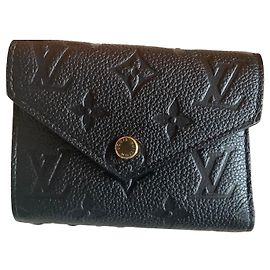 Louis Vuitton Monogram Empreinte Compact Wallet Black