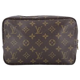 Louis Vuitton Vintage Monogram Canvas Trousse Toilette 23 Marrone