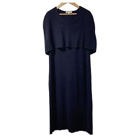 Autre Marque EPOCA Wool Knit Dress Blue Navy blue