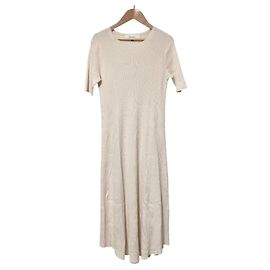 Autre Marque Vestido de punto acanalado LE CIEL BLEU Blanco