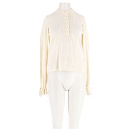 Top de lana blanco SéZane Blanco