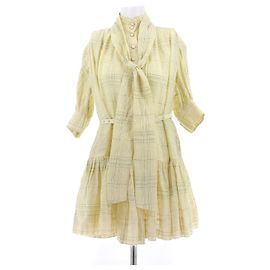 Zimmermann Gelbes kariertes Kleid Gelb
