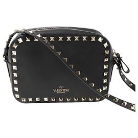 Valentino Bolsa Camera Rockstud preta Preto