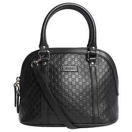 Bolsa Dome Micro Guccissima preta Preto