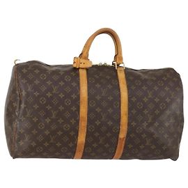 LOUIS VUITTON Monogram Keepall 55 Boston Bag M41424 LV Otro