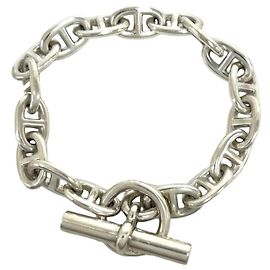 Hermès Pulsera HERMES Chaine d'Ancre MM Plata