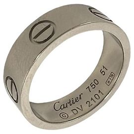 Anillo Cartier Love en oro blanco de 18K Plata