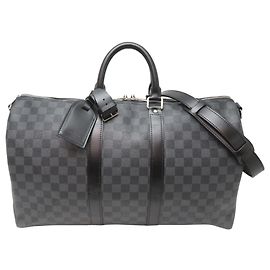 Louis Vuitton Keepall Bandoulière 45 Boston Bag Preto