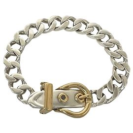 Hermès Hermes Vintage Boucles Sellier PM Combination Bracelet Silvery Golden