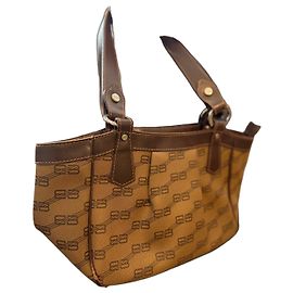 Sac à main Balenciaga monogramme marron