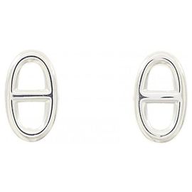 Hermès Pendientes Hermes Farandole TPM Silver Stud Earrings Otro
