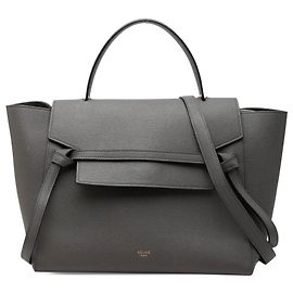 Céline Celine Mini Gürteltasche aus Leder Grau Braun Anthrazitgrau