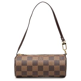 Louis Vuitton Brown Damier Ebene Papillon Pochette Castaño