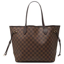 Louis Vuitton Brown Damier Ebene Neverfull MM Braun