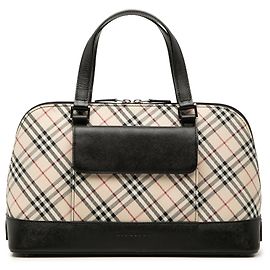 Sac à main Burberry Beige Nova Check Canvas Beige