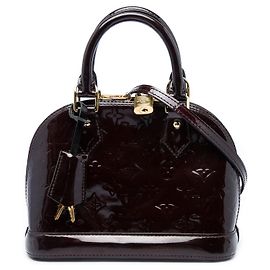 Louis Vuitton Purple Monogram Vernis Alma BB Purple